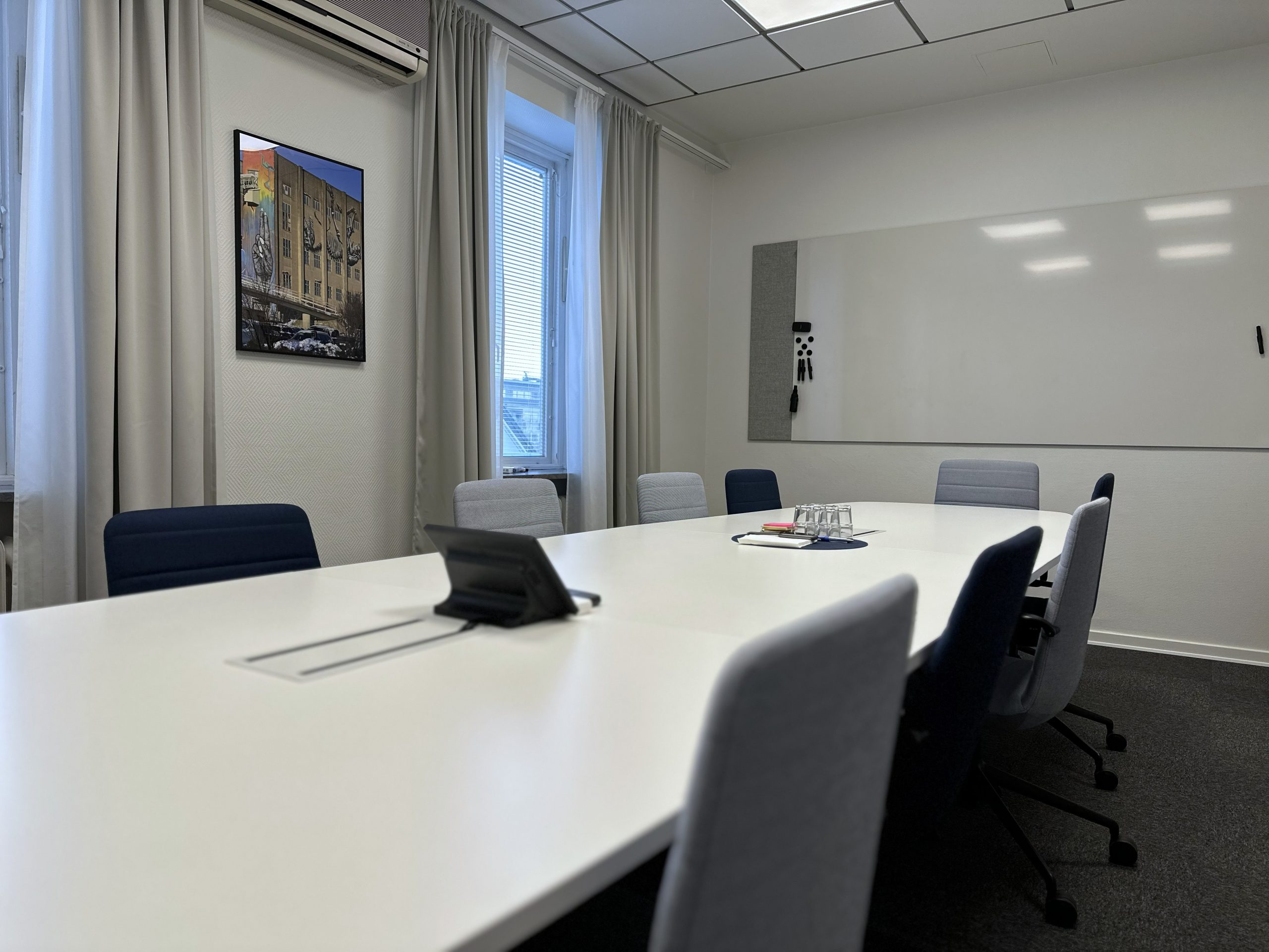 Konferensrum på Unikoms kontor i Hörby.